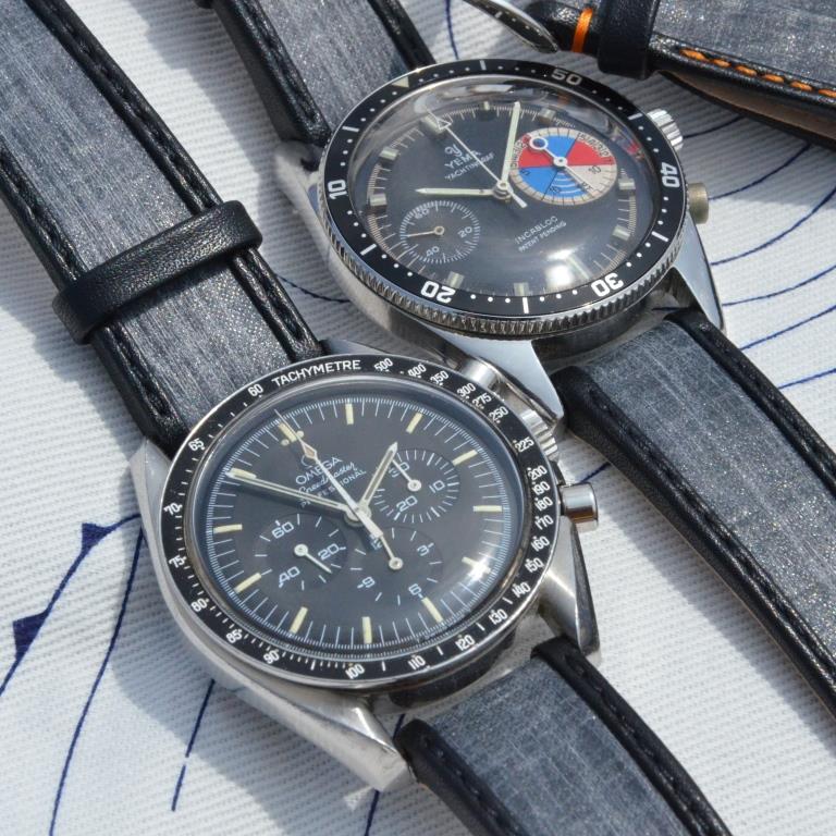 Speedmaster et bracelet toile voile hyères